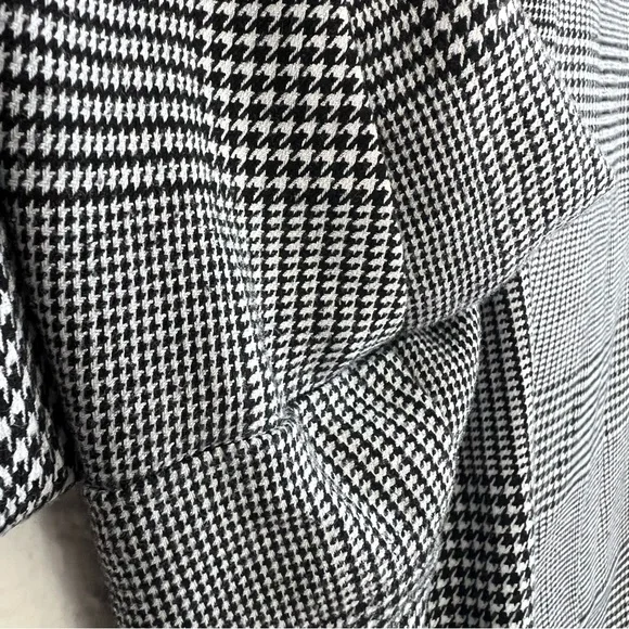 Worthington Black and White High Rise Glen Plaid Pull-On Pants Women’s Size 12 - Picture 3 of 13